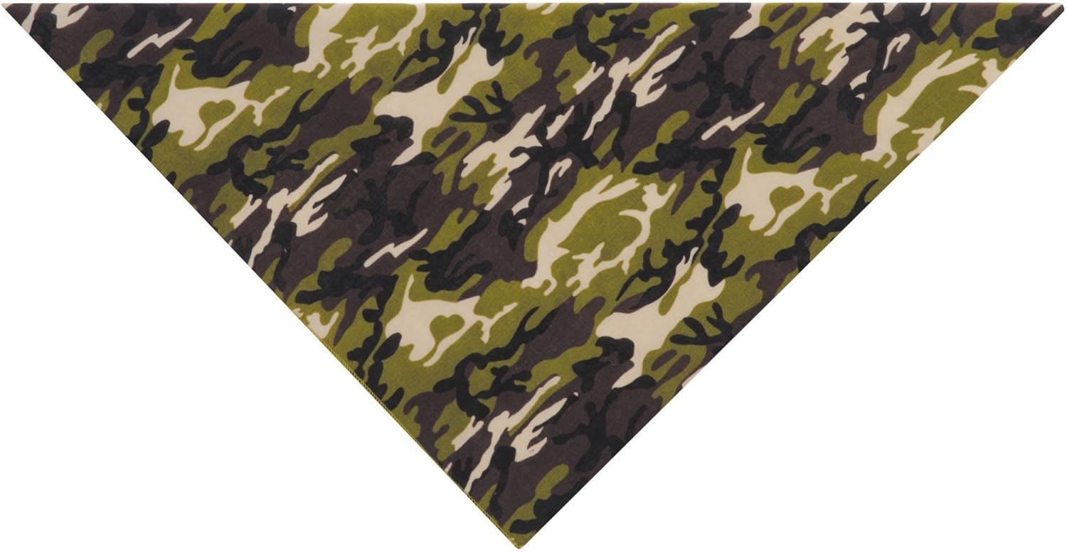 Aria Pet Bandana for Your All American Hound or Outdoor Dogs, Green Camo