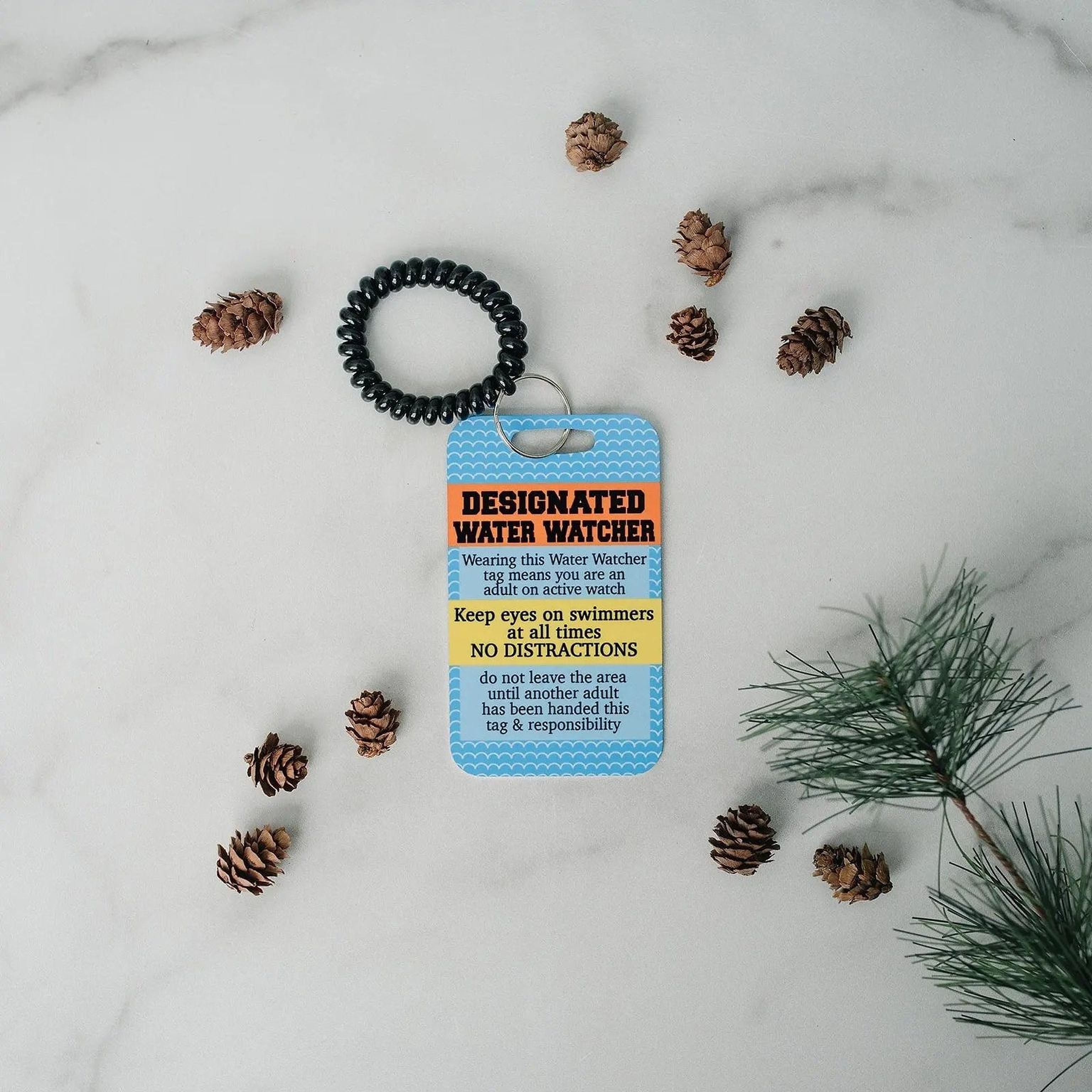 Pool Safety Badge, Water Watch Tag, Water Safety, Swimming Pool Accessories