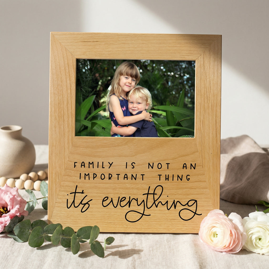 Photo frame Gift for Mom - Family Quote Wood Picture Frame Mother's Day Gift