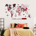 2D Wooden World Map Urban
