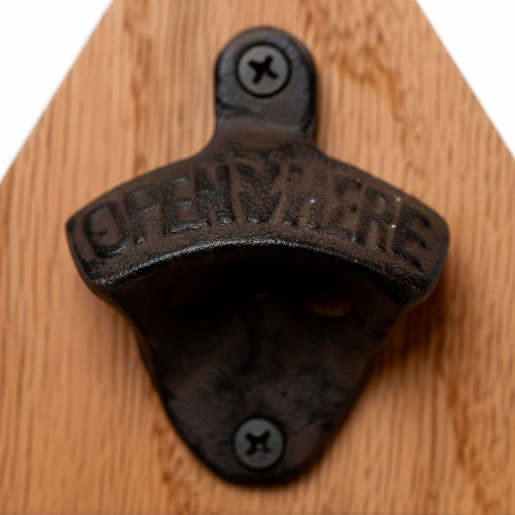 Custom Garage Sign – Personalized Wood Sign with Rustic Bottle Opener & Workshop Wall Art