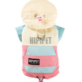 Pet Hoodie And Belt Loop - Fashionable Color Block Dog Sweatshirt For Small And Medium-sized Dogs