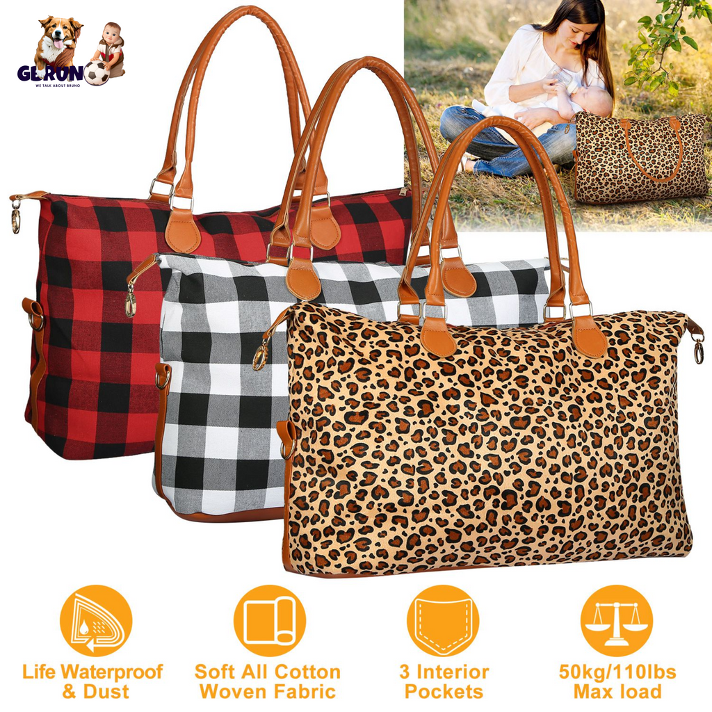 Women Duffle Bag Travel Luggage Bags Weekend Overnight Bag Tote Bags Shoulder Handle Bags Portable Diaper Bag