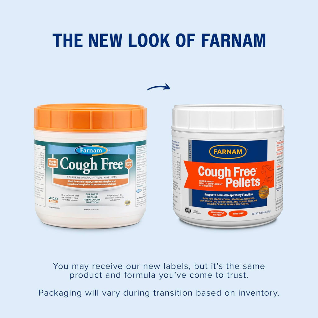 Farnam Cough Free Pellets for Horses Respiratory Support 1.75 lb.
