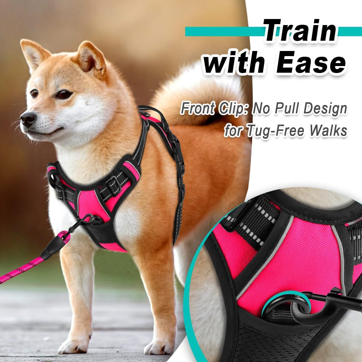 No-Pull Reflective Dog Harness Oxford Vest