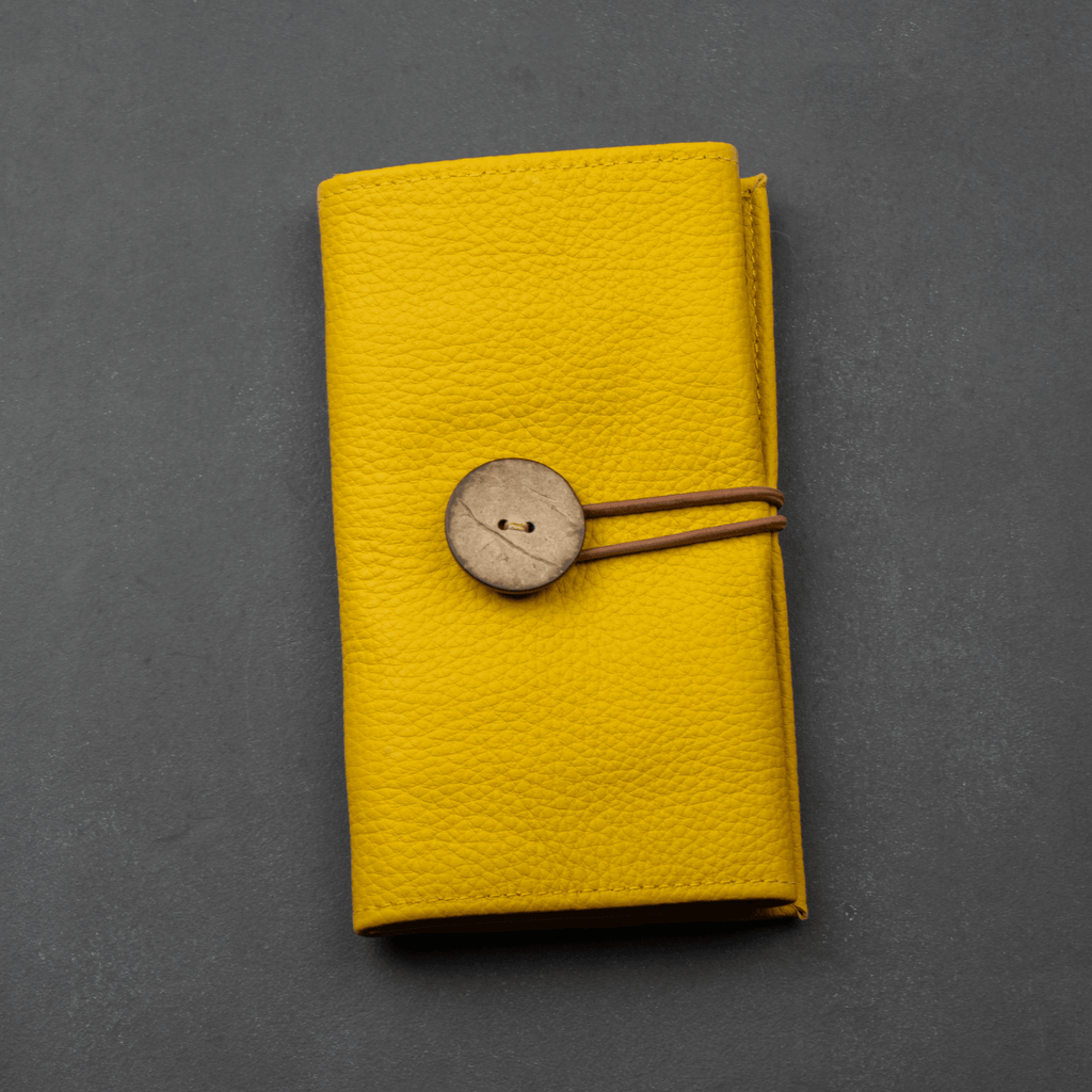 Leather Yellow Travel Tech Organizer - Riverside