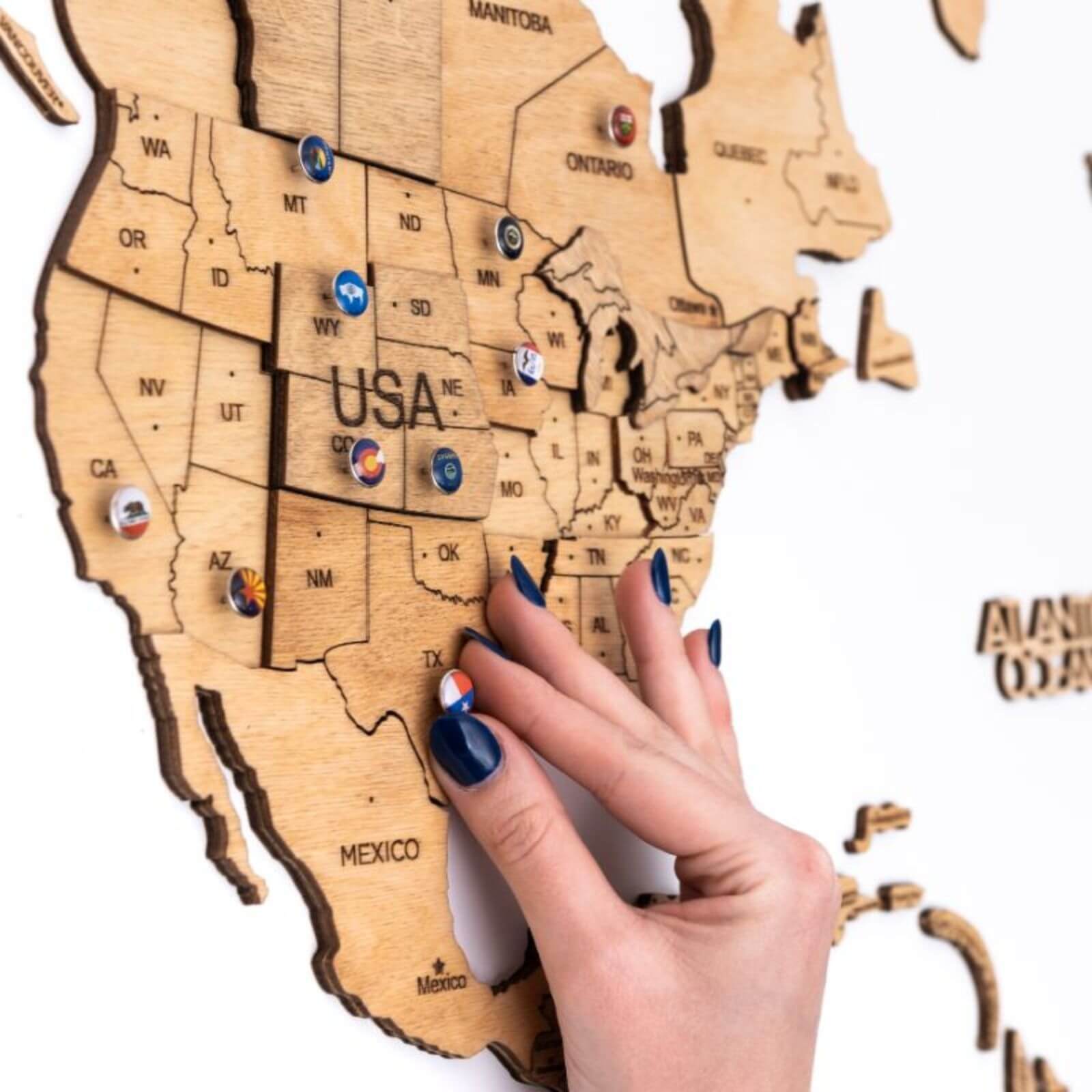 Bundle: Photo Frames, Flags, Airplane, and Sightseeings Pins