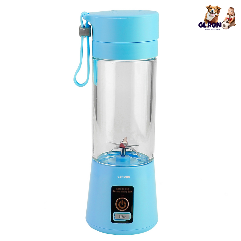 Portable Juicer Blender USB Rechargeable Juicer Cup Fruit Baby Food Mixing Machine w/ 6 Blades Powerful Motor