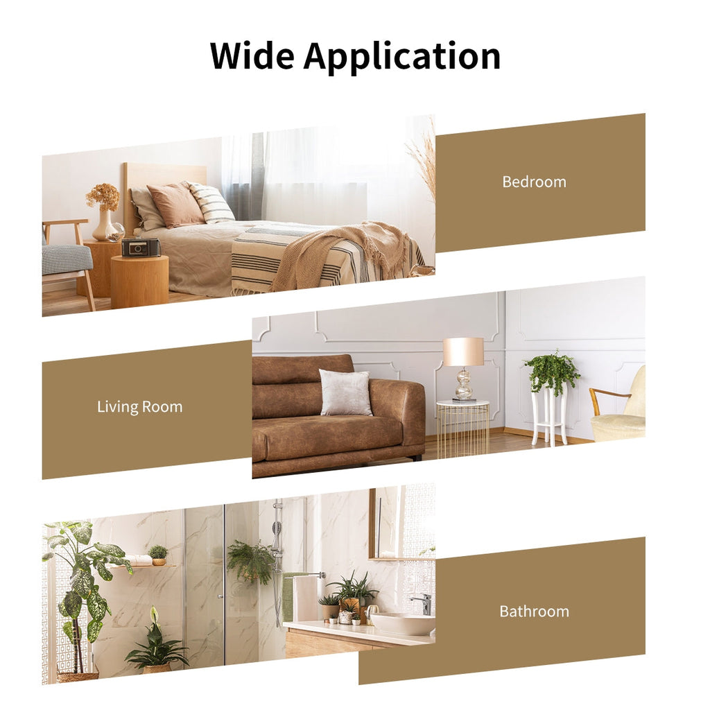 32 Inch x 20 Inch Metal Frame Wall-Mounted Rectangle Mirror