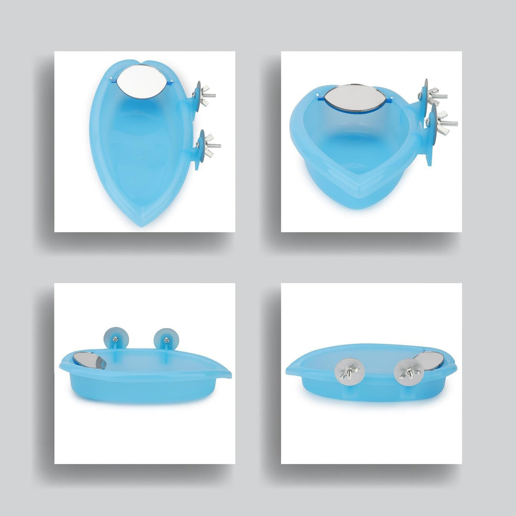 Bird Bath with Mirror Portable