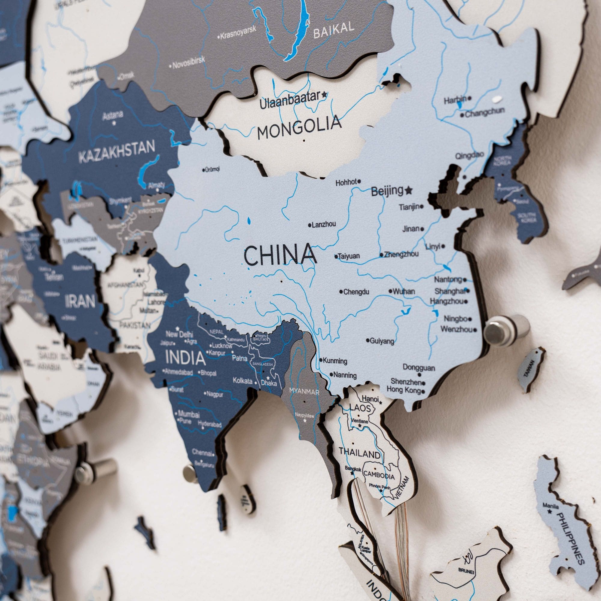 3D LED / LUMINOUS Wooden World Map 3.0 Cruise