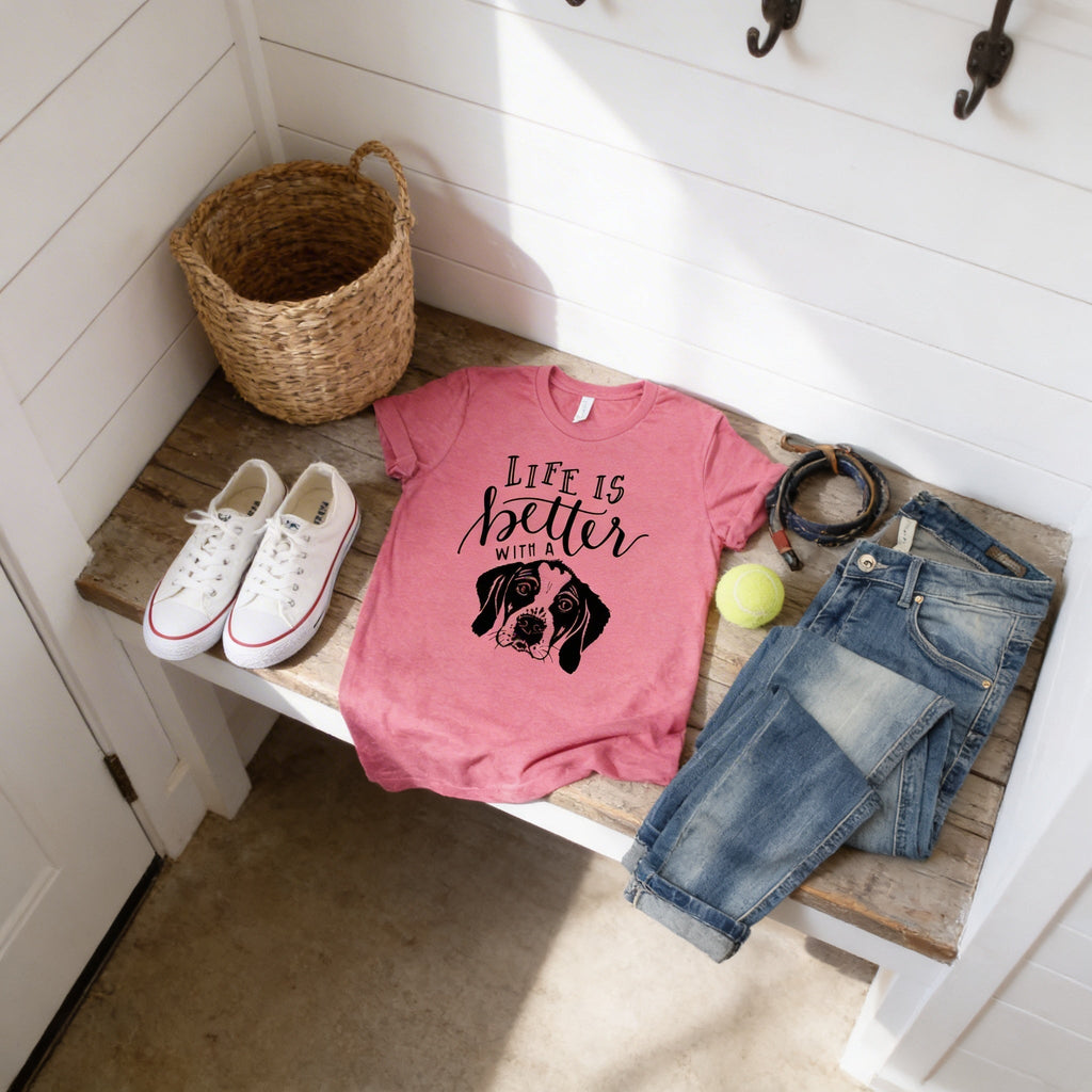 Dog Mom Tshirt – Cute Dog Mom Gift | Soft Cotton Bella Canvas Shirt