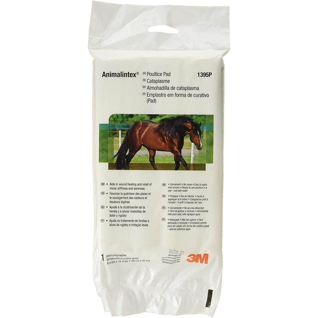 Raw Horse 3m Animalintex Hoof & Leg Poultice Pad Wound Care Abscess Treatment 8 X 16 Inch