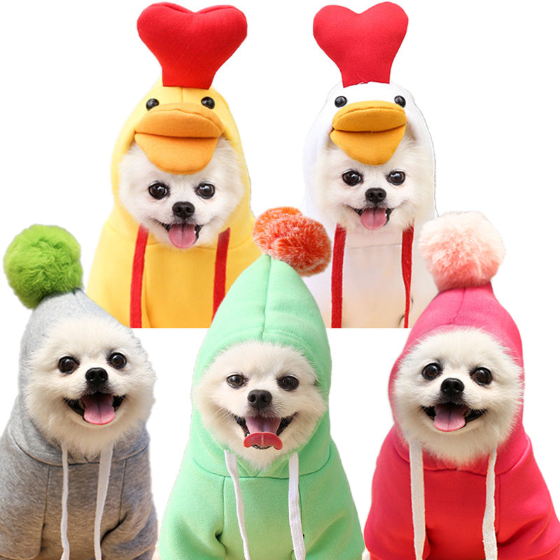 Cute Fruit Dog Hoodie Sweater — 7 Styles, Sizes XS–2XL