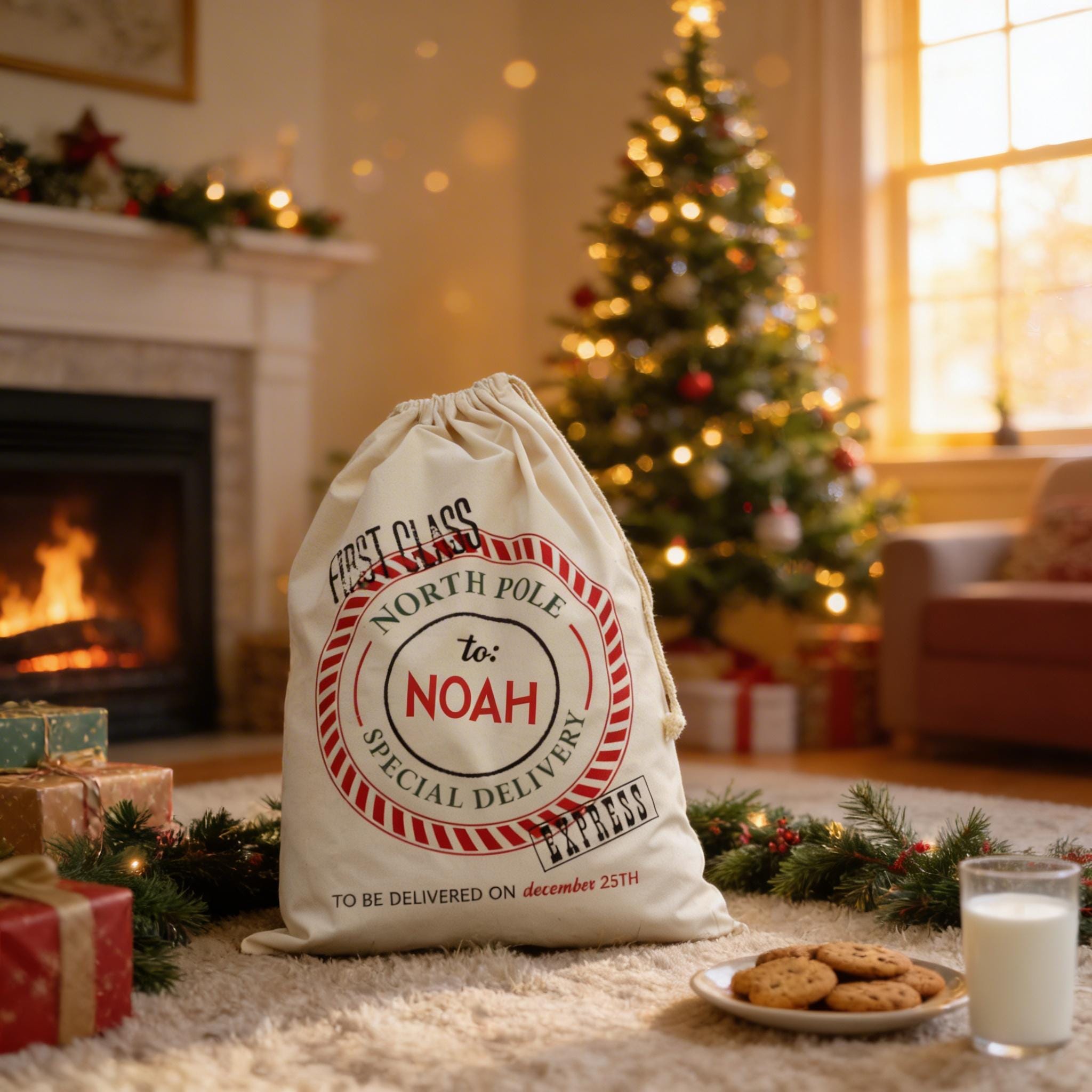 Santa Bag - Personalized Santa Bags - Custom Santa Bag