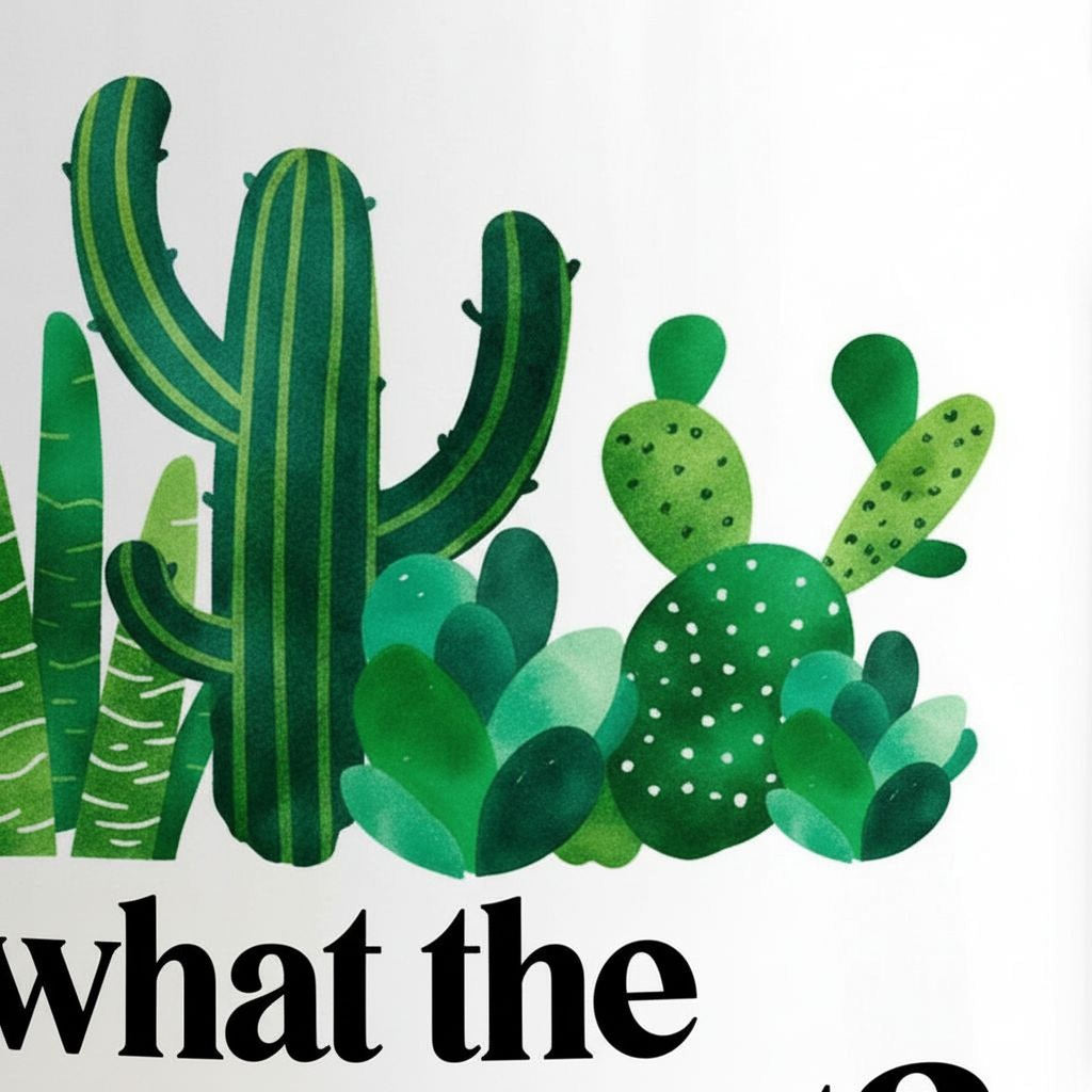 Funny Succulent Mug – Ceramic Coffee Mug with Cactus Design | Joyful Moose