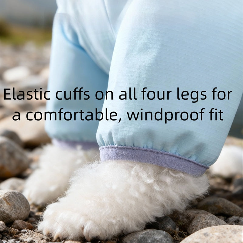 Winter Three-in-one Anti-collision Color Fleece Jacket For Small And Medium-sized Dogs, Bichon Frise Windproof High-end Four-legged Pet Clothing