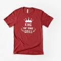 Men's Grill T-shirt King of the Grill BBQ Cooking Gift for Dad Grilling Gift Idea