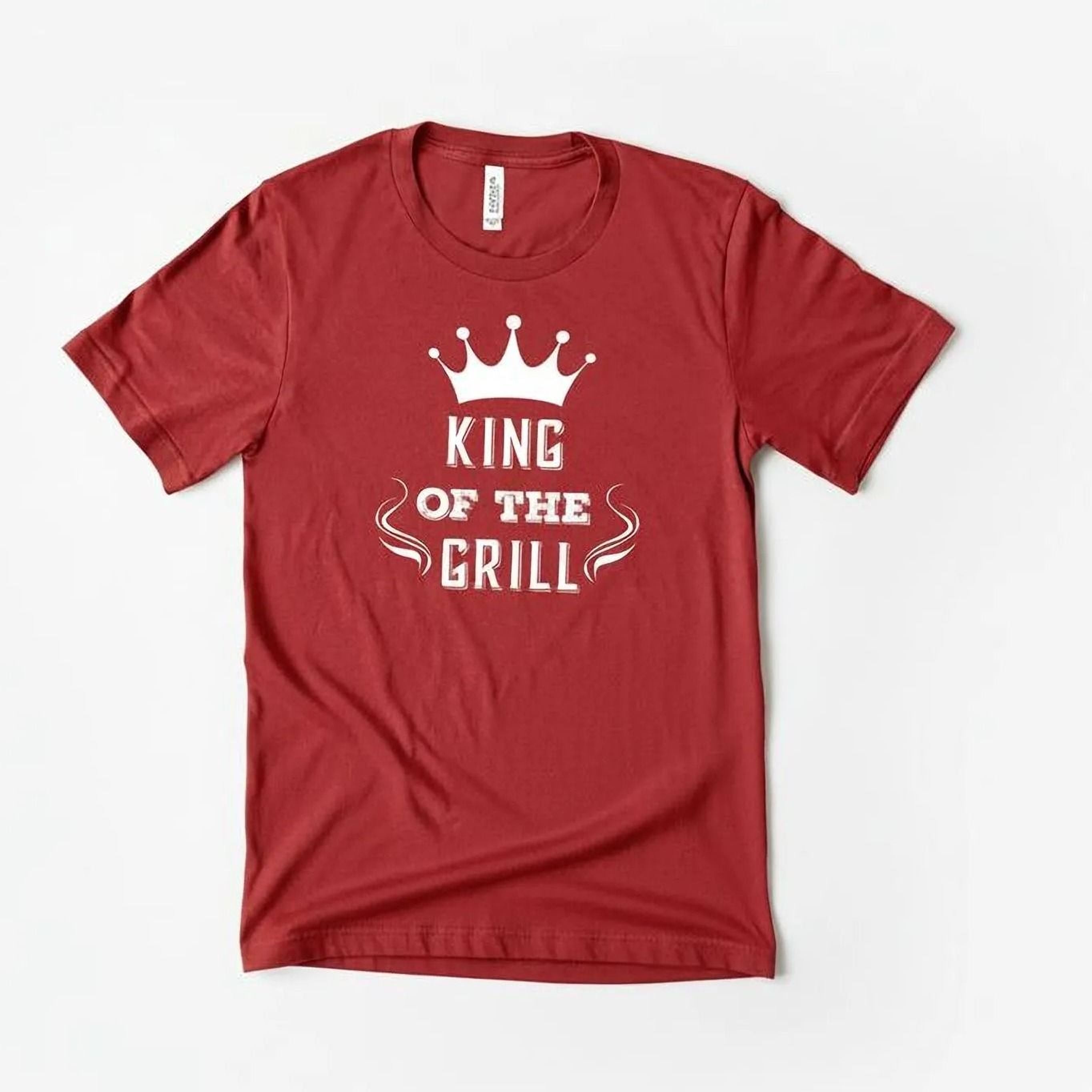 Men's Grill T-shirt King of the Grill BBQ Cooking Gift for Dad Grilling Gift Idea