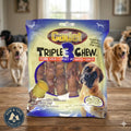 Cadet Triple Chew Duck & Sweet Potato Stuffed Pork Hide Rolls Dog Treats 6 Pack
