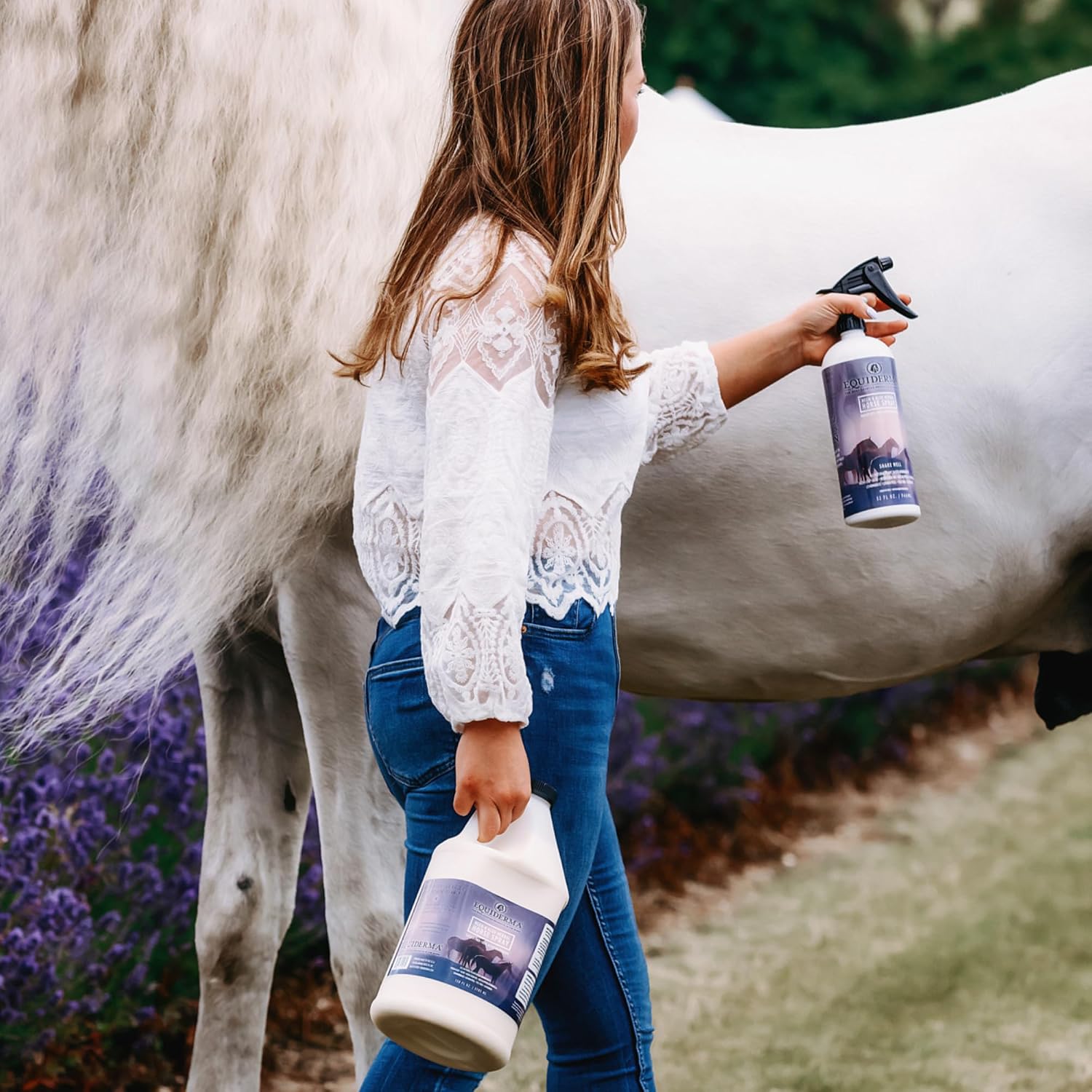 Equiderma Neem & Aloe Horse Spray Natural Coat Care 32 oz.