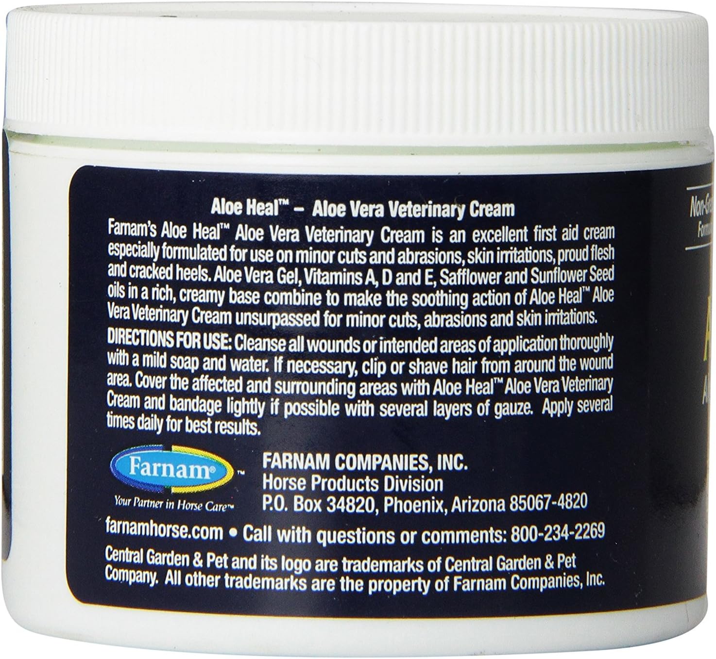 Farnam Aloe Heal Veterinary Cream Horses Dogs 4 oz.