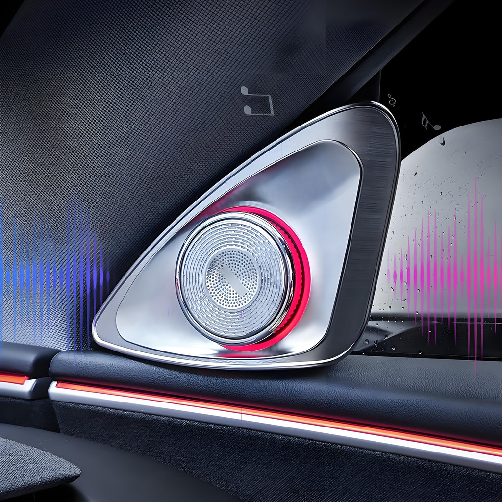 TESERY 4D Rotating LED Ambient Tweeter Speakers for Model Y Juniper / Model 3 Highland