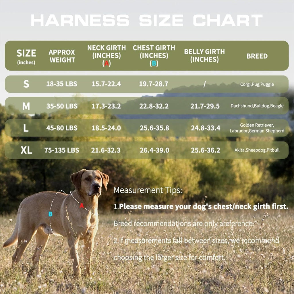 Heavy Duty No-Pull Tactical Dog Harness Molle Vest
