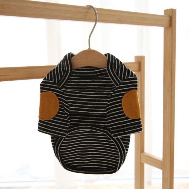 Striped Base-Layer Hoodie For Small Dogs