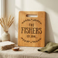 Personalized Wedding Gift Cutting Board - Custom Cutting Board for Bride & Groom