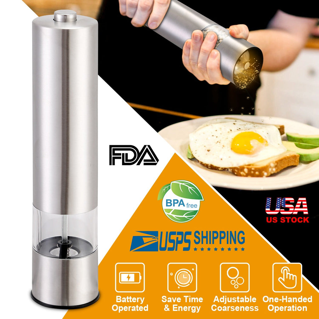 Electric Salt & Pepper Grinder with Light