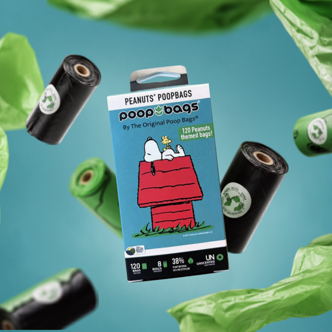 Snoopy® Unscented Leash Roll Poop Bags