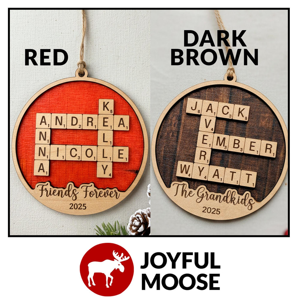 Personalized Christmas Ornament – Grandkids Names Keepsake | Gift for Grandparents
