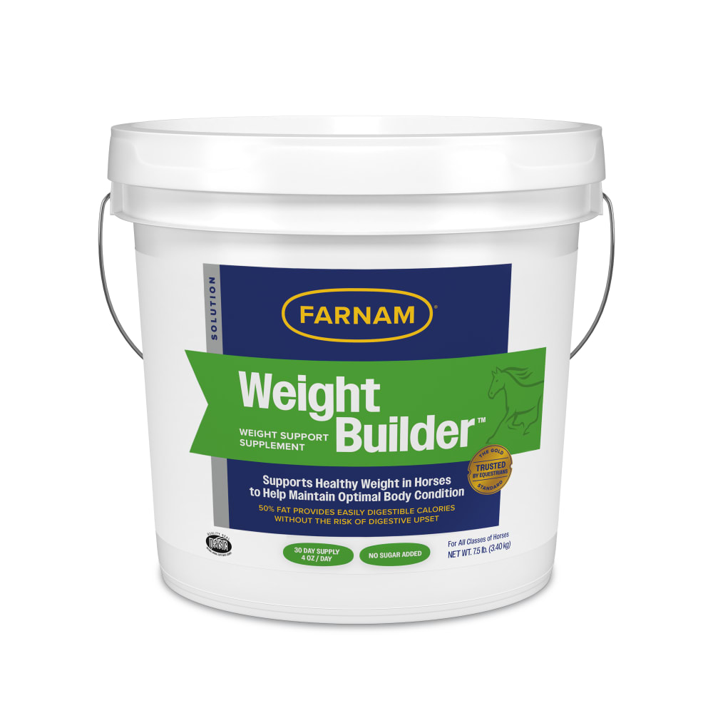 Farnam Equine Weight Builder 7.5 lbs Weight Support Supplement for Horses