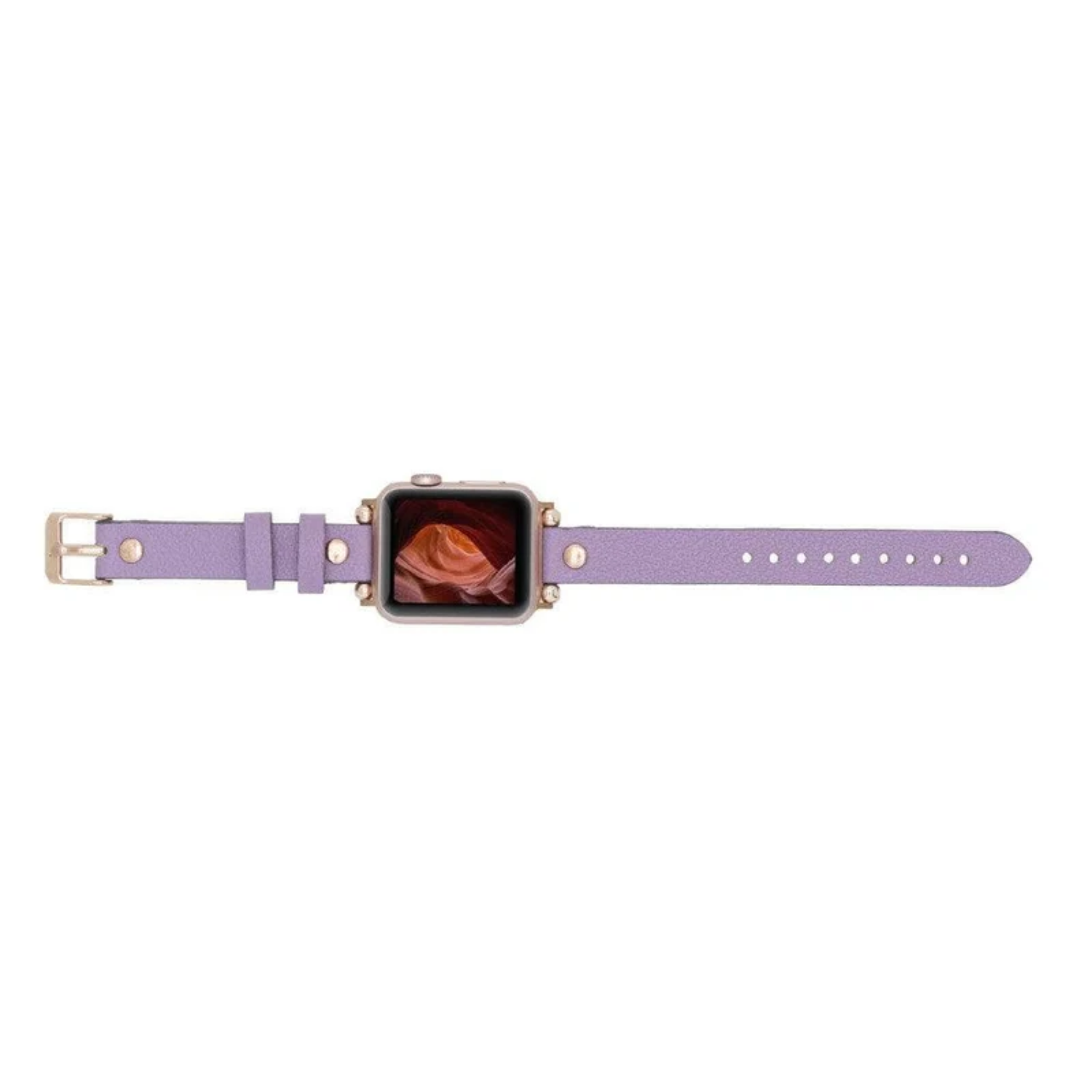 Apple Watch Light Purple Leather Strap - Detroit