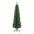 5/6/7/8 Feet Pencil Christmas Tree with 295/392/523/671 Memory Wire Branch Tips and Upgraded Metal Stand