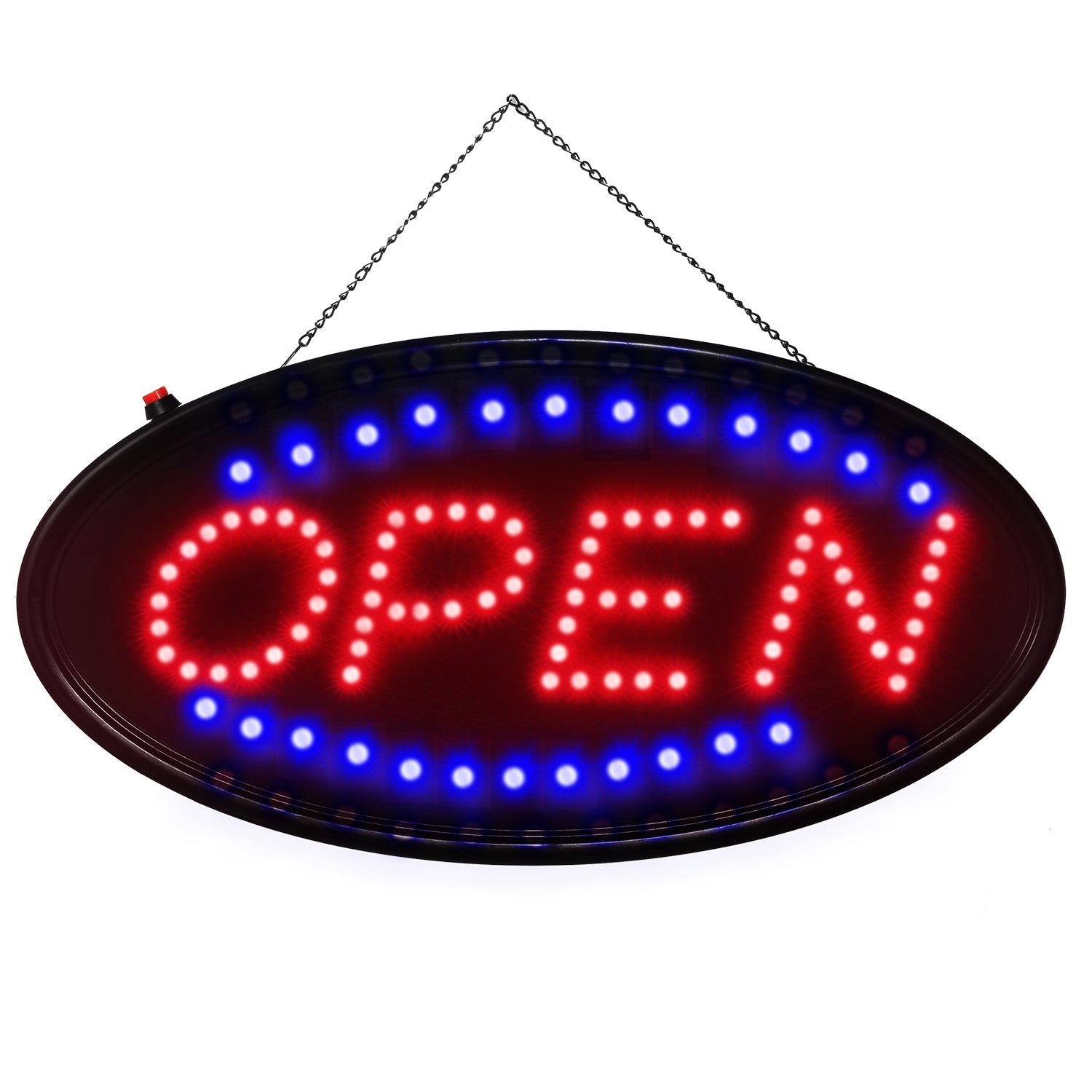 Neon Open Sign with LED Flash/Static Modes for Shops