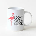 Funny Flamingo Mug - Pink Ceramic Coffee Cup, Dishwasher Safe Double-Sided Gift