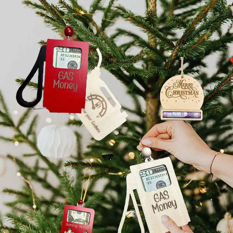 Gaming Christmas Gas Money Tree Ornaments Gift Cards