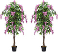 6-Feet Artificial Wisteria Silk Indoor-Outdoor Tree