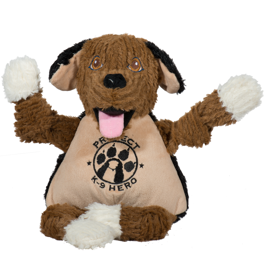 HuggleCause™, Project K-9 Hero, Flash Knottie® Plush Dog Toy, Large