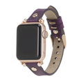 Apple Watch Deep Purple Leather Strap - Detroit