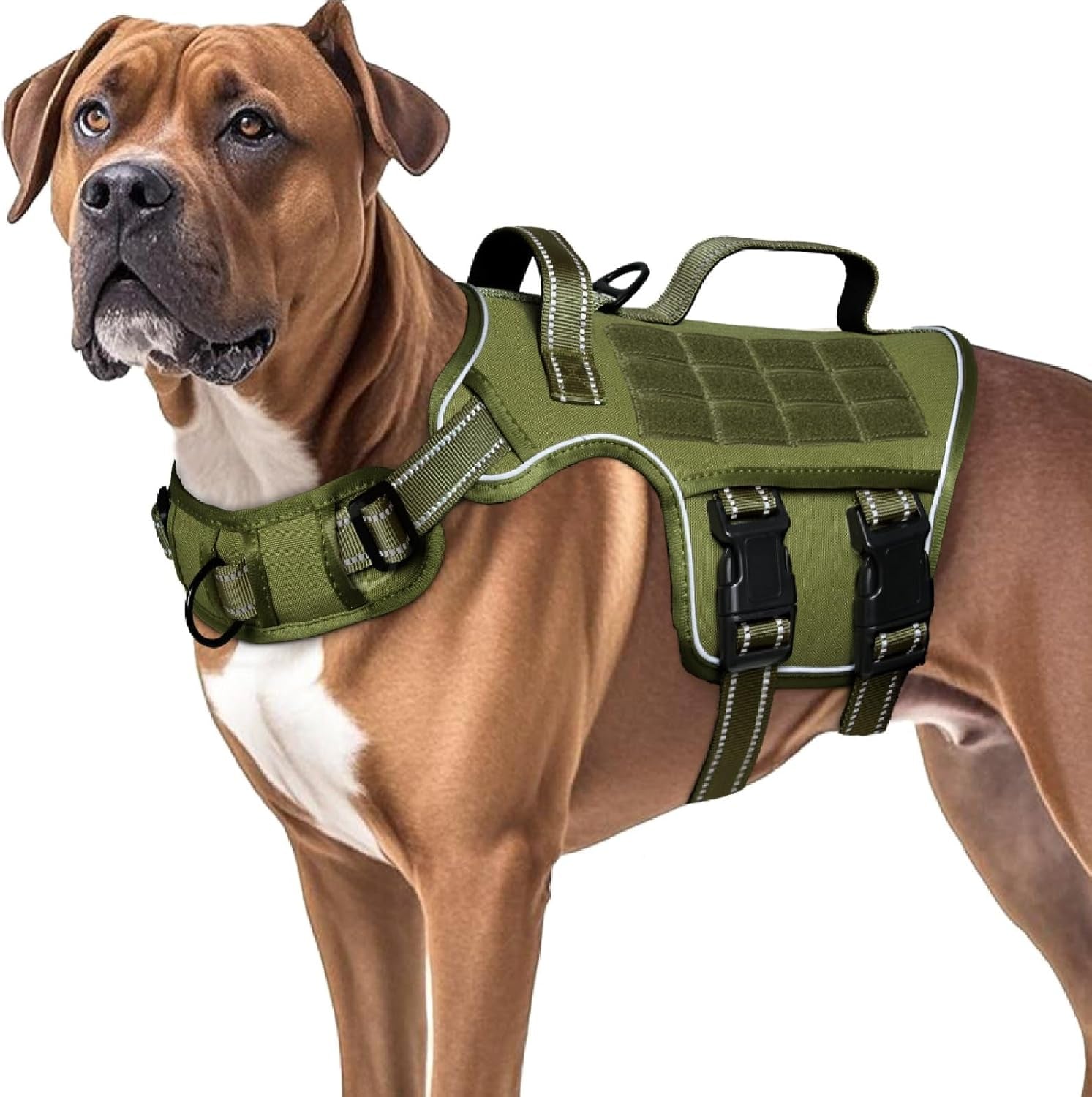 Heavy Duty No-Pull Tactical Dog Harness Molle Vest