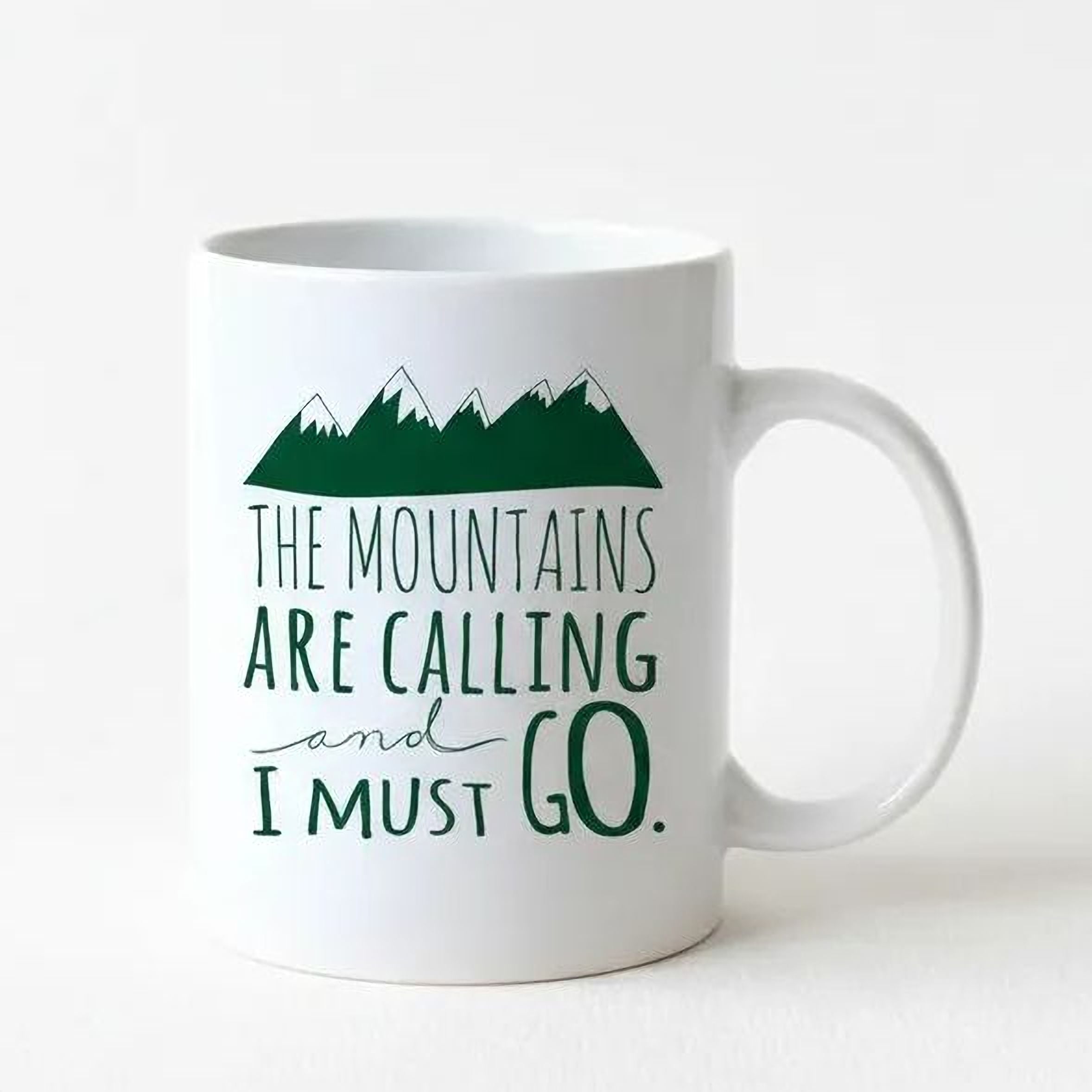Mountain Coffee Mug – Ceramic Rocky Mountain Mug | Dishwasher Safe, Camping Gift