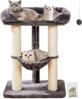 28-Inch Cat Tree for Large Cats | Window Perch, Hammock & Scratching Post