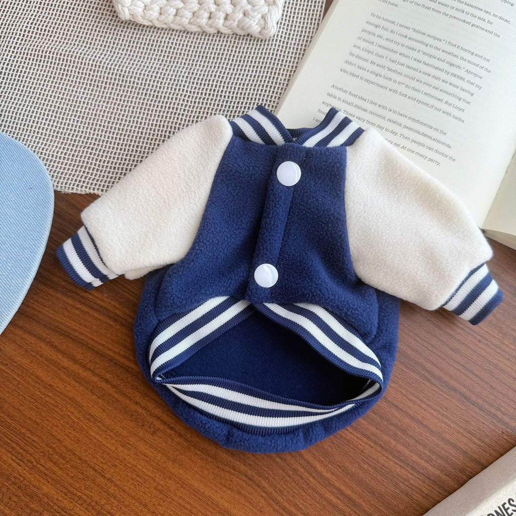 Thickened Windproof Baseball Jacket Warm Pet Clothing