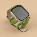 Apple Watch Sheen Green Leather Strap - Boston
