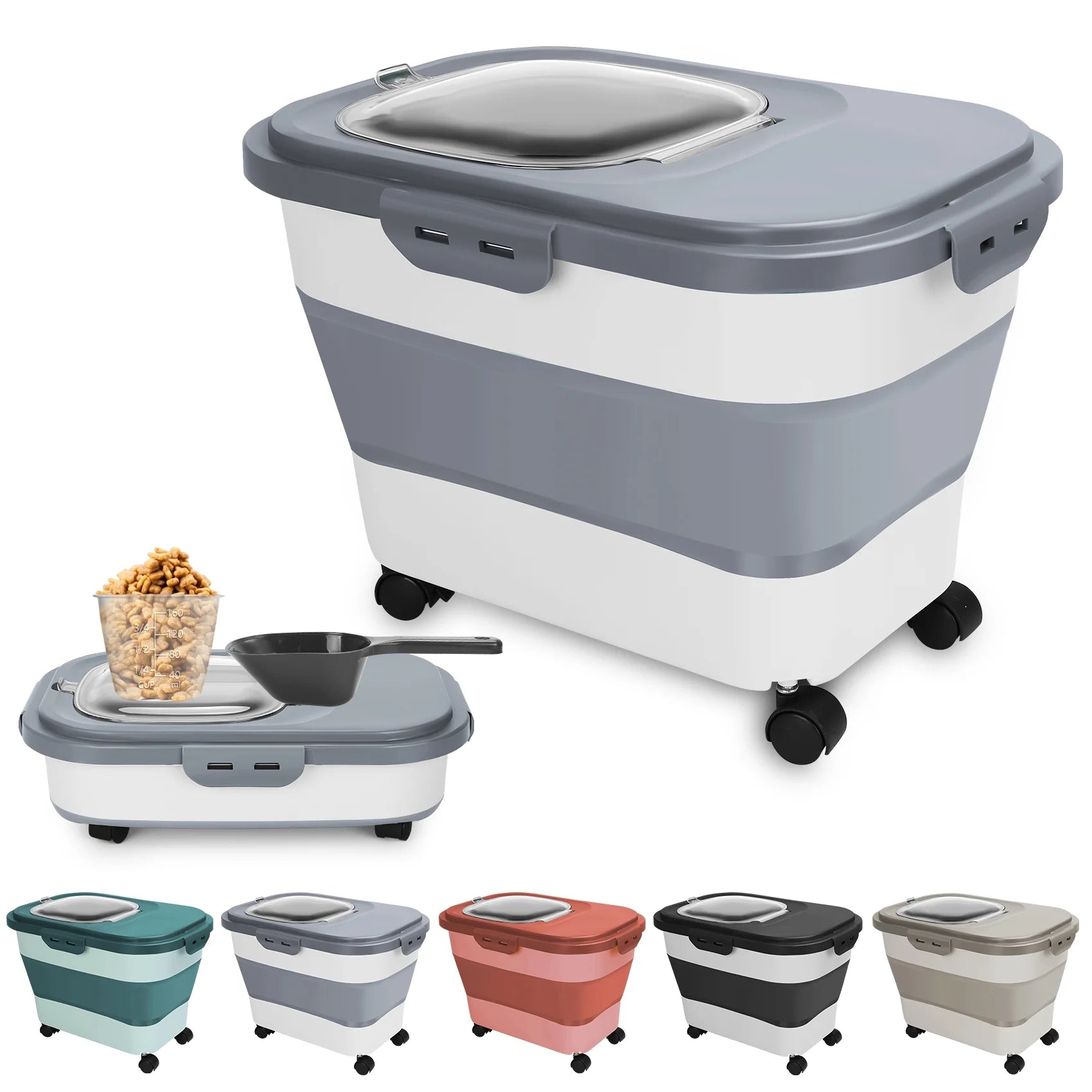 Best 20 Lb Pet Food Containers with Wheels and Lids