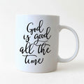 Christian Coffee Mug – God Is Good Mug | Bible Verse Ceramic Cup, Dishwasher Safe