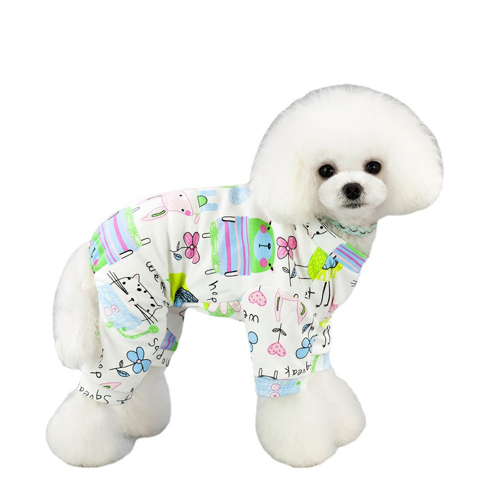 Pet Clothes Pajamas Five-color Home Wear